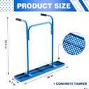 MorningRo 36'' x 6.7'' Concrete Tampers Tool Round Hole Pattern 33.5" Handle Length for Large Aggregate to The Bottom to Add Strength Ensuring a Better Compaction