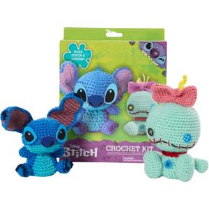 Innovative Designs Disney Lilo and Stitch Crochet Kit for Beginners, DIY Crochet Kits for Adults, Teens, Kids, Instruction Manual  Stitch and Scrump