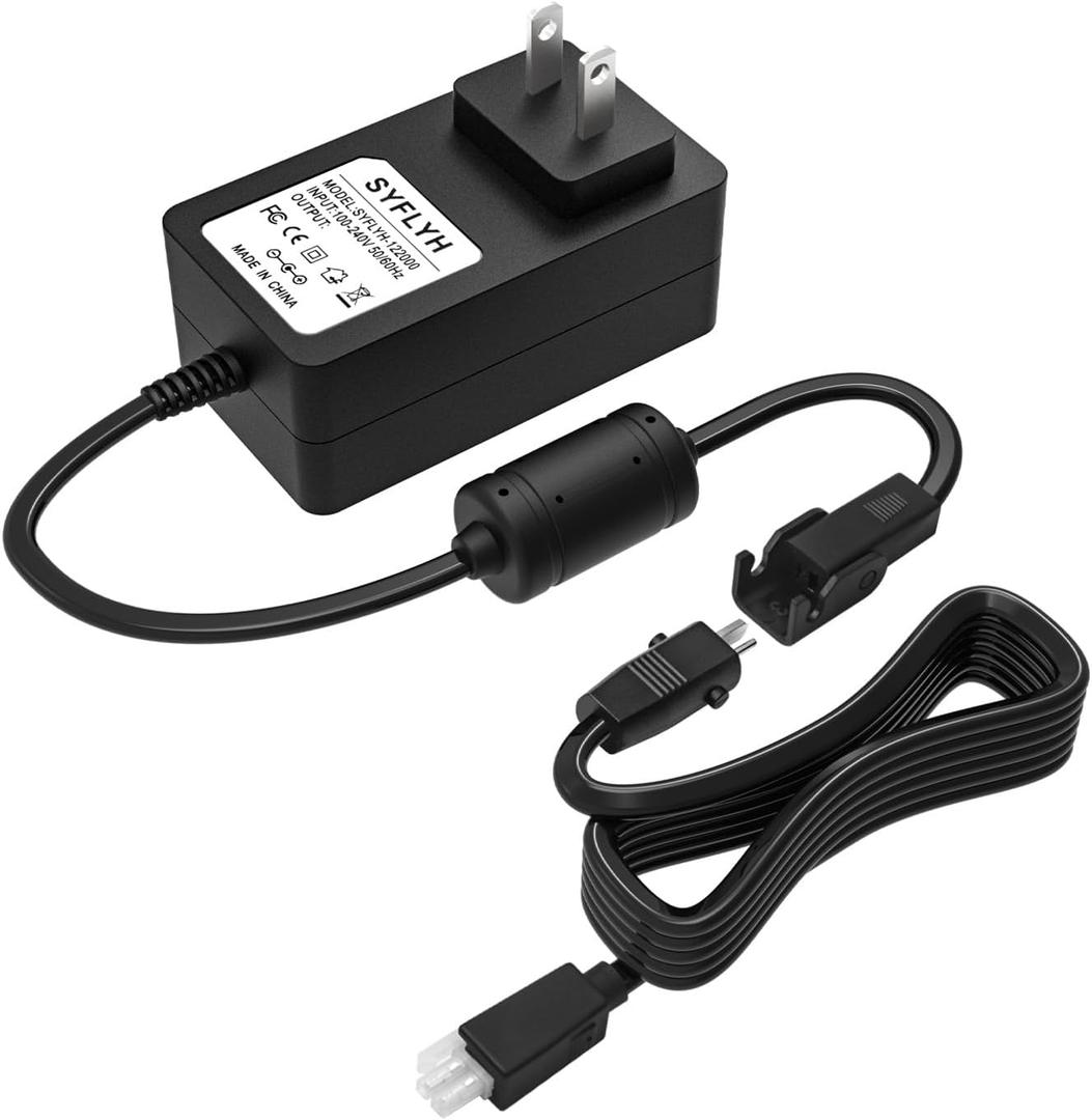 12V 2A Standing Desk Power Cord, Replacement for Single Motor Standing Desk Kit Power Supply Adapter, Max 24W