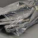 Easy-Going Round Area Rug 3ft Washable Boho Small Circle Rugs for Living Room Non-Slip Bedroom Rug Low Pile Lightweight Vintage Distressed Throw Rug for Dining Room Kitchen Home Office, Grey Brick