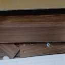 Wood Podium with Slanted Top, Chestnut Brown, Stable Base, Standing Lectern for Church, Classroom, Wedding
