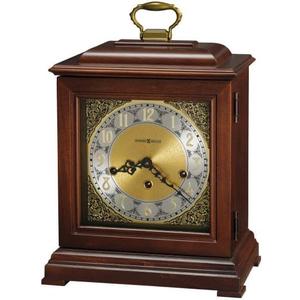 Howard Miller Boise City Mantel Clock II 549-638  Windsor Cherry Finish, Brass Finished Dial, Vintage Home Decor, Key-Wound, Triple-Chime Movement