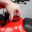 Fuel Cap CNC Billet Gas Tank Cap with Anti-Leak Vent Tube Fits for 50cc 70cc 90cc 110cc 125cc Coolster TaoTao Kazuma Sunl JCL Roketa ATV Quad 4 Wheeler-Red