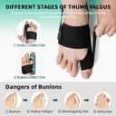 Bunion Corrector for Men Women Big Toe, Fix Hallux Valgus Correction Big Toe Straightener for Bunion Relief, Comfortable Breathable Bunion Splint Brace for Day Night Support