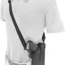 Sling Shoulder Holster Fits Handgun with Laser or Light Attachment Horizontal Vertical Ambidextrous Carry