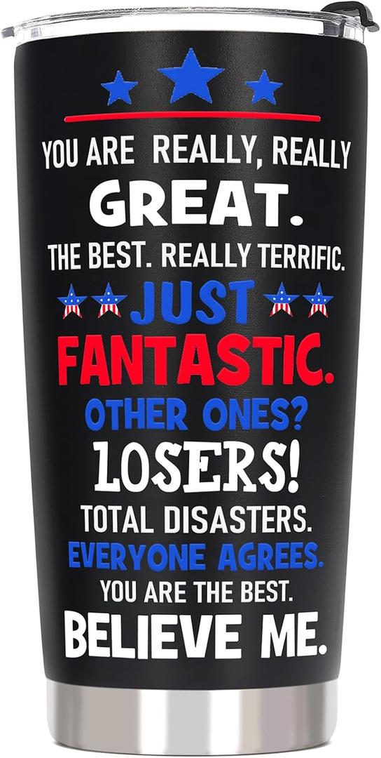 Best Retirement Gifts for Men, Happy Retirement Tumbler - Funny Retired Gifts for Men, Coworker Leaving Farewell Going Away Gift for Coworkers Friends, 20 OZ Stainless Steel Insulated Coffee Cup