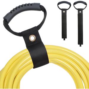 2 Pack Extension Cord Holder Organizer, 19 Inch & 24 Inch Adjustable Hook and Loop Cable Storage Straps with Handle for Garage Electrical Cords Cable Rope Hose Organizers and Storage
