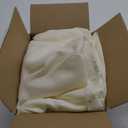 HolidayIdeas 2 Pack Square Fitted Table Covers - 34 x 34 Inch -Card Table Clothes Washable Tablecloth Protectors for Parties, Holiday Dinner, Trade Show, Vendor Stand, Butter Cream