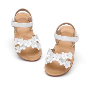 Toddler Girl Sandals - Flower Girl Dress Shoes Open Toe Little Kid Wedding Party Size One 