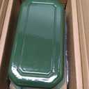 Flavehc Bread Pan Cast Iron Loaf Pan with Lid 9x5 Inch Bread Loaf Pan for Baking Bread Enameled Cast Iron Sourdough Bread Pan
