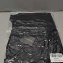 SCOMCHIC Plus Size Blouses for Women Summer Chiffon 3/4 Sleeve Tunic Tops Dressy Scoop Neck Casual Loose Flowy Shirts (Black) 4XL