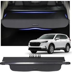 Cargo Cover Fit for Honda CR-V CRV 2023 2024 2025 (NOT for Sport Touring Hybrid EX  EXL LX XLE) Accessories,Retractable Rear Trunk Cover Luggage Security Shield Shade Cover