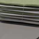 13 x 13 storage cubes[6 Pack],Cube Storage Organizer Bins with Rope Handles, Eco-Friendly Linen Collapsible Organizers for Closet, Nursery, Toys, Office, Bathroom  Dual Color Design.(White&Green)