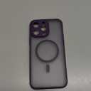 TOCOL Magnetic for iPhone 14 Pro Max Case, Upgraded Full Camera Protection, Compatible with Magsafe, Drop Protection, Translucent Matte Back Bumper Phone Cover 6.7-InchMidnight Purple