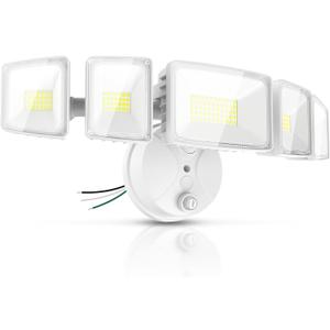 Onforu 120W 12000LM Dusk to Dawn Outdoor Lighting,5 Heads Flood Lights Outdoor,6500K Super Bright Automatic Outdoor Lighting,IP66 Waterproof Hardwired LED Security Lights for Garage,Yard,Outside