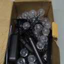 LORRYTE White 2-Pack 100 LED 64FT Crystal Globe Solar Lights Outdoor, Waterproof Solar String Lights Outdoor Decorative with 8 Lighting Modes for Christmas Decorations Garden Wedding Party Tree