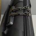 Fireproof Document Box, Hard Case Fireproof File Organizer with Lock and 13 Pocket Accordion File Folder, Portable Safe Box for Home Office Travel to Storage Important Documents Laptop Black