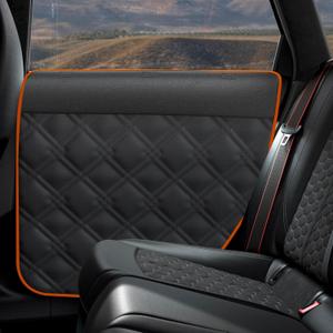 Surfcabin Door Protector From Dog Scratching 20% Larger Designed for ,     , 2 Packs [Left + Right] Thickened Waterproof Dog Car Door Protector (Fit for Sedan/Family Car/Small SUV, BLACK)