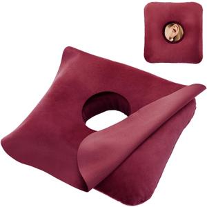 Ear Piercing Pillow for Side Sleepers with Ear Inflammation & Pressure, Soft Velvet Adjustable Ear Guard Pillow with Removable & Washable Cover (,Pillow & Cover)