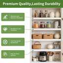 5 Pcs PVC Wire Shelf Covers 24x12 Inch, Wire Rack Covers 0.3 in Thick,Easy to Cut & Install,Removable Shelf Cover for Wires Shelving for Closet,Kitchen,Pantry,Bathroom,Office (White, 24W*12D)