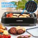 CUSIMAX Smokeless Indoor Grill, 1500W Electric Grill Korean BBQ Grill Black