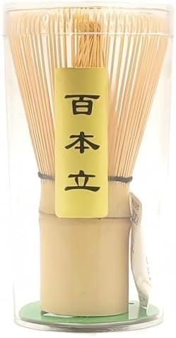Matcha Whisk - Bamboo Whisk for Matcha Powder, Handcrafted Organic Traditional Japanese Chasen, 100-Prong Matcha Stirrer Wisk Mixer Brush for Authentic Tea Preparation Pack of 2