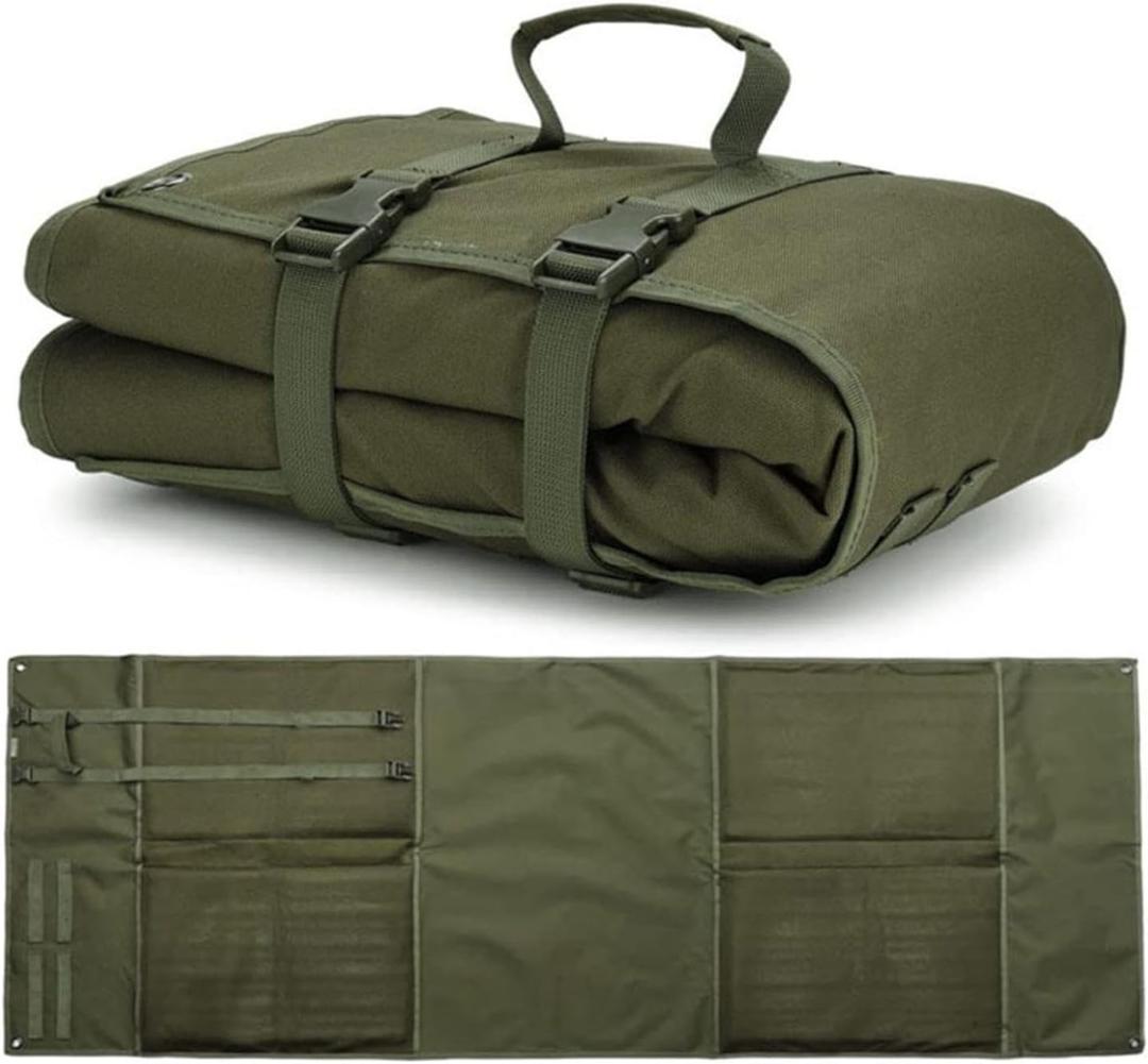 Waterproof Foldable Camping Mat, Roll Up Shooting Mats, Extra Large Durable Shooting Mats, Portable Outdoor Gear for Motorcycle Travel H Unting & Camping,75x200cm (Military green)