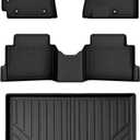 AUXKO Floor Mats Cargo Mat for Hyundai Kona Not for EV 2024-2026 | High Wall,All-Weather,All Season,Odorless,Anti Slip,Rain&Salt Resistant,TPE Material,Black,Accessories,Pet Friendly