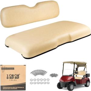10L0L Golf Cart Front Seat Assembly for EZGO RXV 2008-up, Factory Style Seat Bottom Cushions & Seat Back Replacement Kit