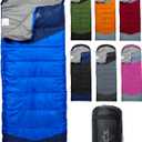 ETGLCOZY Sleeping Bags for Adults Cold Weather & Warm - Backpacking Camping Sleeping Bag for Kids 10-12 Girls Boys, Lightweight Compact Hiking Essentials Gear Sleep Must Haves (Blue, 3.3lbs/50-80℉)