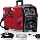 ARCCAPTAIN Plasma Cutter, [Large LED Display] 50Amps Cutter Machine with 110/220V Dual Voltage DC Inverter IGBT 1/2 Inch Clean Cut Post Flow and 2T/4T, for Beginners DIY