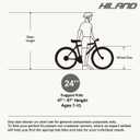 Hiland 20 24 Inch Mountain Bike for Kids Age 5 + Year Old, Front Suspension Fork Kids' Bicycles for Boys Girls Multiple Colors