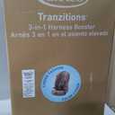 Graco Tranzitions 3-in-1 Harness Booster Car Seat, Forward Facing Car Seat, Highback, to Backless Booster, Cinder, Mfd: 06/06/2026