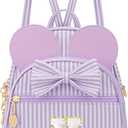 Personalized Birthday Gift for Toddler Girls, Small Initial Backpack Purse for Little Girl, Cute Mini Purse for 3-10 Years Old Kids,Purple V