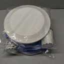 2 x 144pcs Blue Graduation Party Supplies for 24, Blue Graduation Decorations 2026 with 9 Inch Graduation Plates, 7 Inch Dessert Plates, Napkins, Paper Cups, Forks and Knives