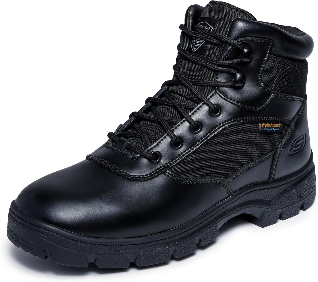 Skechers Men's Work Wascana-Benen Boot, Black, 9.5