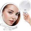 AMISCE Magnifying Hand Mirrors with Handle - Double Sided Handheld Mirror with 1X 40X Magnification, Portable Travel Folding Hand Held Mirror, Pedestal Makeup Vanity Mirror
