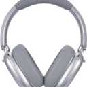 RORSOU C6 Active Noise Cancelling Headphones, Wireless Over Ear Bluetooth Headphones, 60H Playtime, Lightweight Folding Deep Bass Comfort Fit Ear Cups Headset with Mic for iPad,Travel, PC Home Silver
