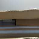 SANODESK Medical Adjustable Overbed Bedside Table with Hidden Casters, Pneumatic Mobile Laptop Computer Standing Desk Cart Overbed Table with Tray, Hospital and Home Use(27.6" W x 15.7" D, White) (Small)