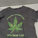 Funny Weed T-Shirt 420 Pot Smoker Humor Gift Tshirt T-Shirt (Gray, S)