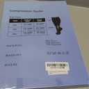 Genovega 3 Packs Wide Calf Compression Socks for Women Men Knee Hight 4XL for Gifts (Block Color-black)