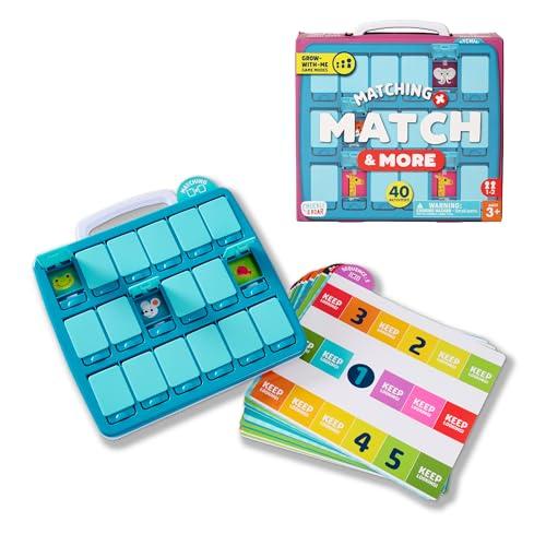 Chuckle & Roar Travel Matching Puzzle & Game Set – 40 Activities on 20 Cards, Grow-with-Me Game Modes, 1–2 Players, Preschool Learning Game, Ages 3+