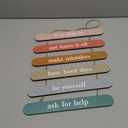 Yousoontic Boho Classroom Decor It Is Okay to Be Yourself Wooden Positive Affirmations Wall Decor Inspirational Hanging Art Mental Health Awareness Decoration for School Classroom Therapy Office