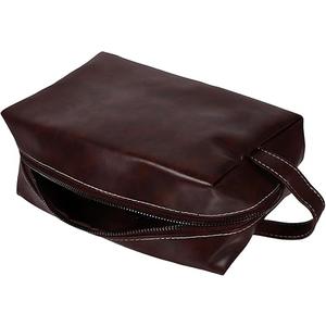 NULYLU Large Capacity Vintage Toiletry Bag for Men Portable Pu Bag Decorative Storage for Travel and Everyday Use