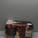 Portable Bluetooth Speaker: 240W Peak Powerful Loud Sound Deep Bass Wireless Boombox Large Subwoofer 15 Hours Battery Life Fast Charging with Led Light Show for Party Outdoor Camping Backyard (Black)