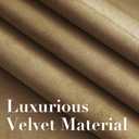 H.VERSAILTEX Velvet Curtains for Living Room 108 Inch Length 2 Panels Luxury Thermal Insulated Window Drapes for Bedroom Vintage Wall Backdrop Super Soft Room Darkening, W52 x L108 Inches, Camel
