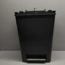 Rubbermaid Step-On Kitchen Trash Can with Lid, 12.4 Gallon, Black, Plastic Garbage Container for Home/Kitchen/Apartment/Garage