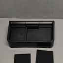 TOPINSTALL 2025 New Dash Tray Phone Holder Compatible with 2025 2026 Toyota Sienna 12.3" Screen, Dashboard Hidden Screen Storage Organizer Tissue Sunglasses Holder(Not for LE Trim with 8" Screen)