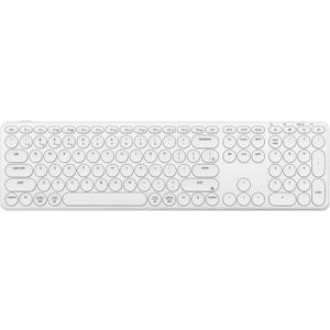 Keychron B5 Pro Ultra-Slim 2.4 GHz Bluetooth Keyboard Wireless 100% Full-Size 548g Lightweight Launcher Support with 300 Hours Battery Life Compatible for Mac Windows Linux - Ivory White