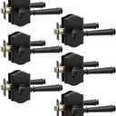 Asidrama 6 Pack Matte Black Privacy Interior Door Handles